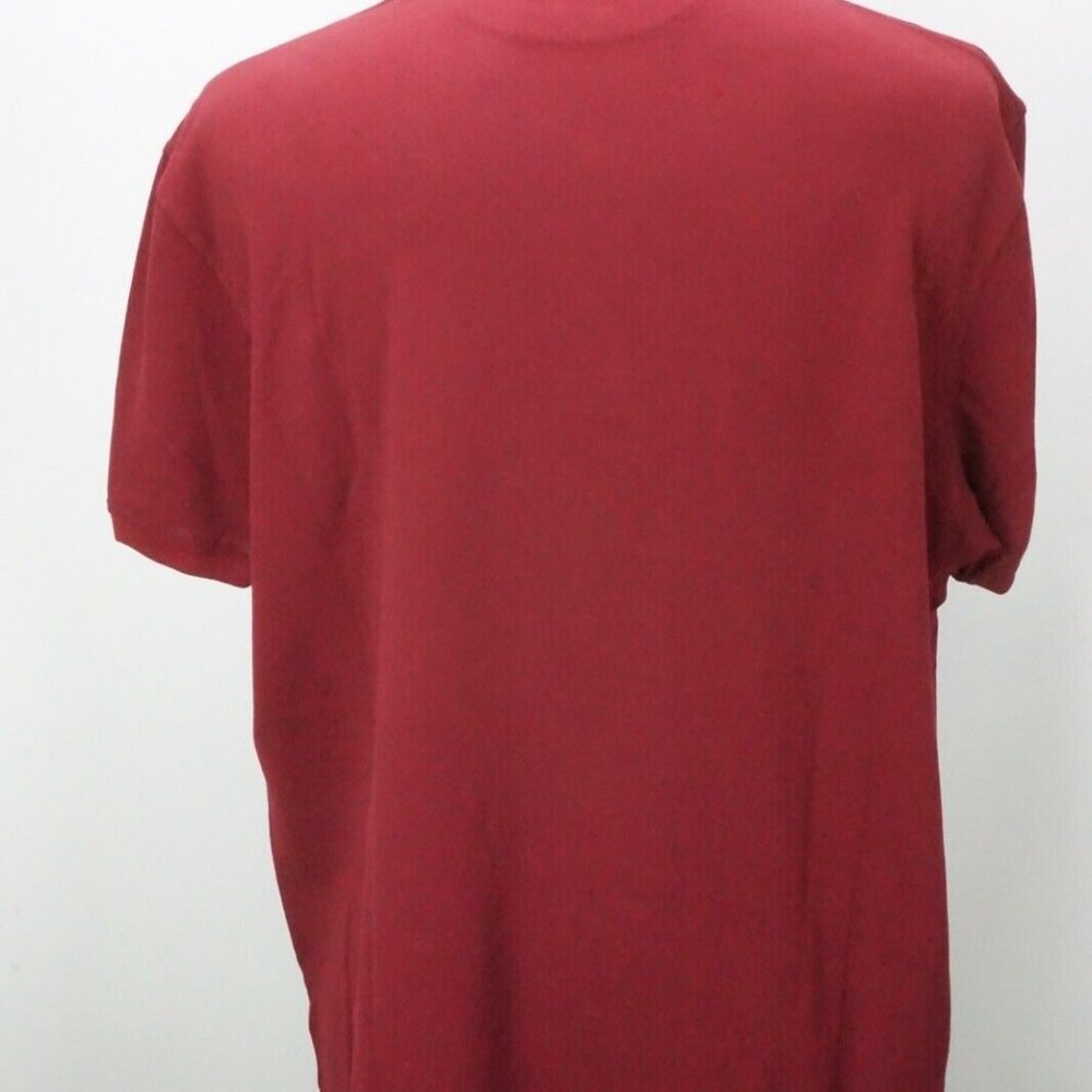 Isaia Merlot Red Coral Short Sleeve Cotton Polo Shirt 3xl  Brand New W Tags - Picture 7 of 7